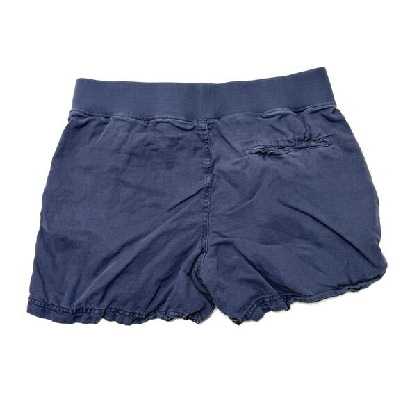 Faherty Arlie Day & Trade Shorts Women's XS Blue Linen Blend Stretch Pull On - Picture 2 of 10